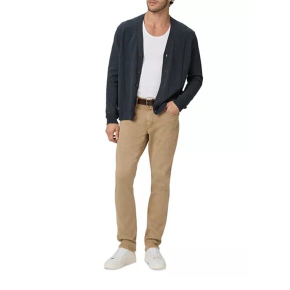 Paige Lennox Slim Fit Jeans Men’s 30x33 Tan Stretch Denim Vintage Light Oak